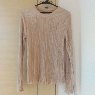 グレイル(GRL)の《Ryo様専用》GRL サテンプリーツトップス 新品 ベージュ(その他)