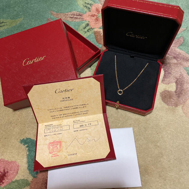 Cartier - 1回のみ着用！保証書付き⭐︎カルティエ　トリニティ⭐︎ネックレス18K⭐︎超美品