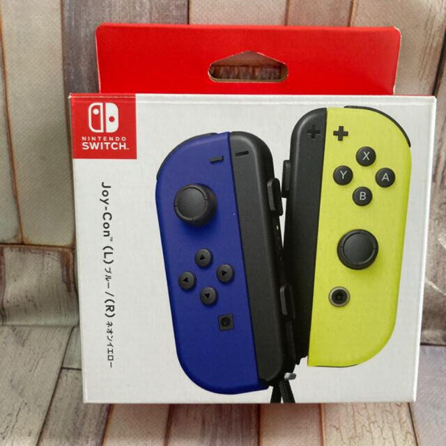 Nintendo Switch(ニンテンドースイッチ)のSwitch Joy-Con ブルー　ネオンイエロー　ニンテンドースイッチ エンタメ/ホビーのゲームソフト/ゲーム機本体(家庭用ゲームソフト)の商品写真