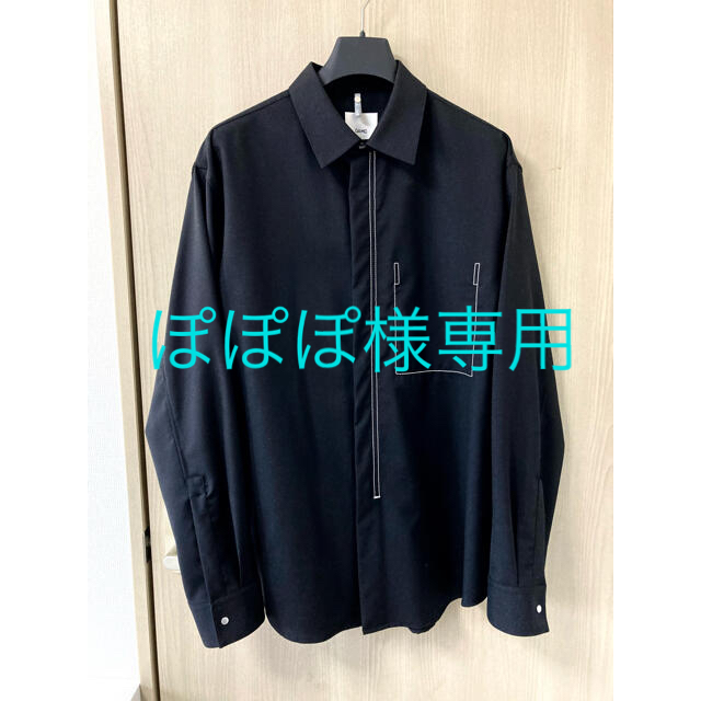 【OAMC】21ss OAMC Ian Shirt (size:M) 黒