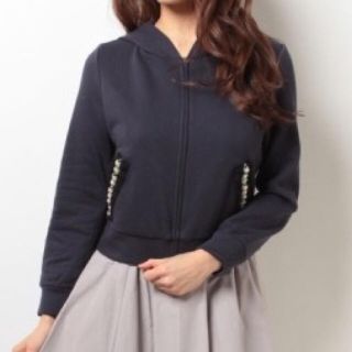 ジルバイジルスチュアート(JILL by JILLSTUART)の【お取り置き分】JILL by JILLSTUART パールデザイン パーカー(パーカー)