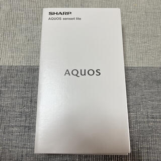 アクオス(AQUOS)の新品【SHARP】AQUOS sense4 lite ブラックSIMフリー(スマートフォン本体)
