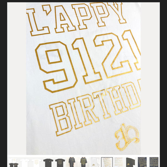 L'Arc～en～Ciel(ラルクアンシエル)のL'Arc〜en〜Ciel Tシャツ L'APPY BIRTHDAY エンタメ/ホビーのタレントグッズ(ミュージシャン)の商品写真