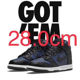 ナイキ(NIKE)のnike  ダンクhigh × フラグメント　28.0(スニーカー)