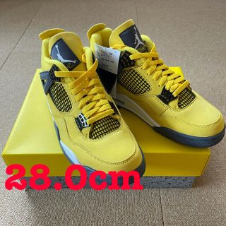 ナイキ(NIKE)のAIR JORDAN 4 TOUR YELLOW "LIGHTNING"(スニーカー)