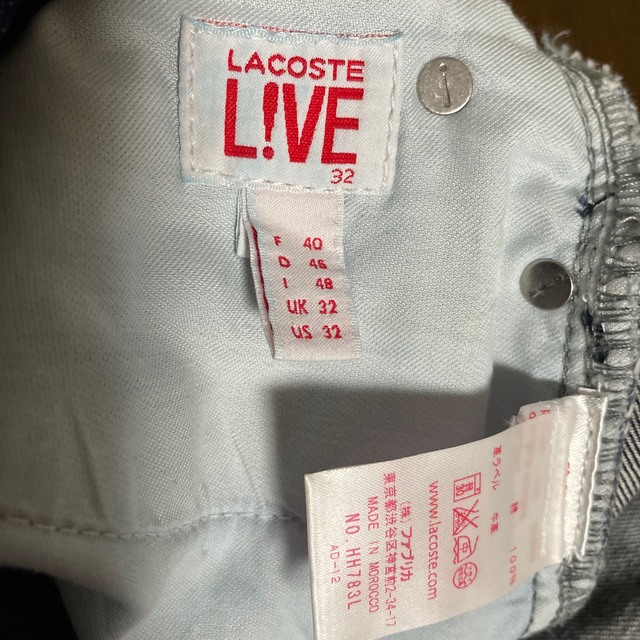 LACOSTE L!VE(ラコステライブ)のラコステジーンズ メンズのパンツ(デニム/ジーンズ)の商品写真