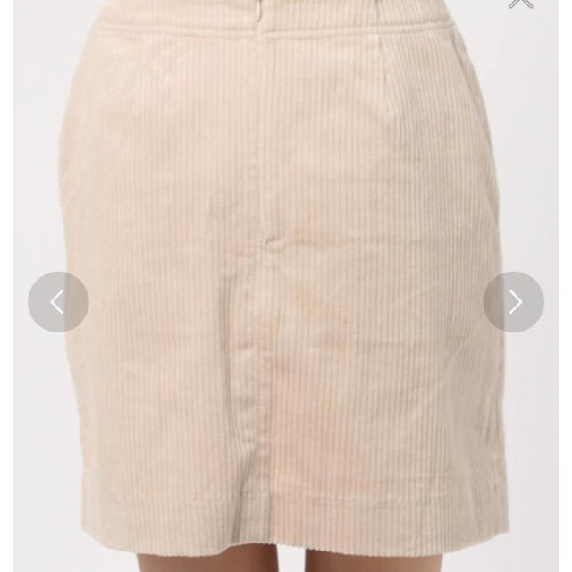MURUA(ムルーア)のコーデュロイ膝丈スカート　MURUA レディースのスカート(ひざ丈スカート)の商品写真