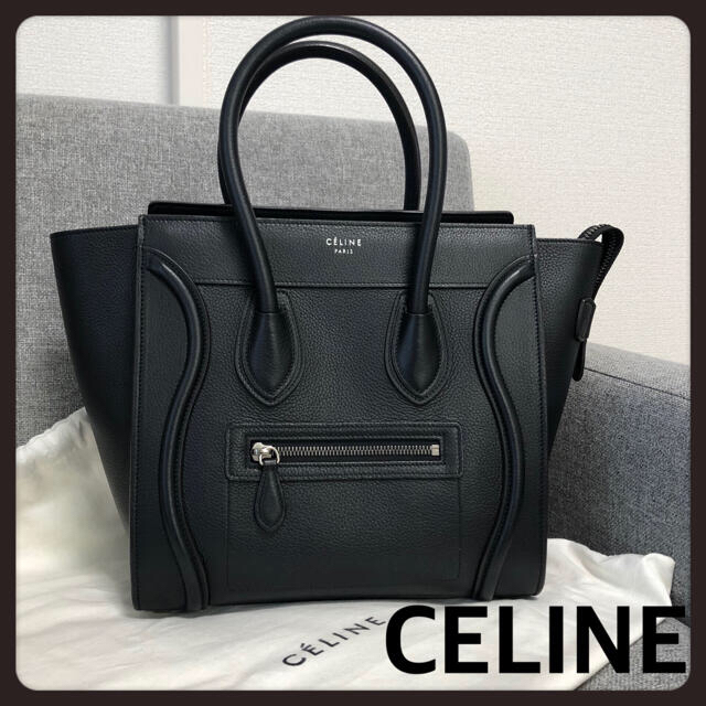 518 CELINE セリーヌ超美品 ラゲージマイクロショッパー　黒