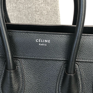 celine - 518 CELINE セリーヌ超美品 ラゲージマイクロショッパー 黒の ...