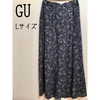 ジーユー(GU)のGU ロングスカート　ペイズリー柄　総柄(ロングスカート)