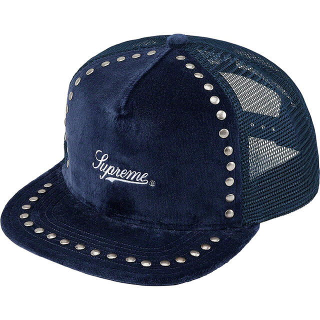 Supreme(シュプリーム)の21AW Supreme Studded Velvet Mesh Cap メンズの帽子(キャップ)の商品写真