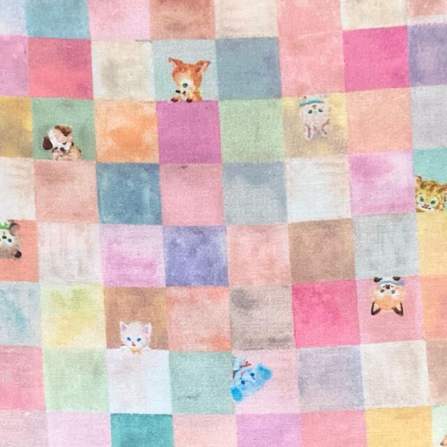 franche lippee(フランシュリッペ)のyukiemon ユキエモン　110cm ×50cm  パステルトーン ハンドメイドの素材/材料(生地/糸)の商品写真