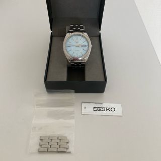 セイコー(SEIKO)のセイコー5  自動巻き ブルー スケルトン 腕時計(腕時計(アナログ))