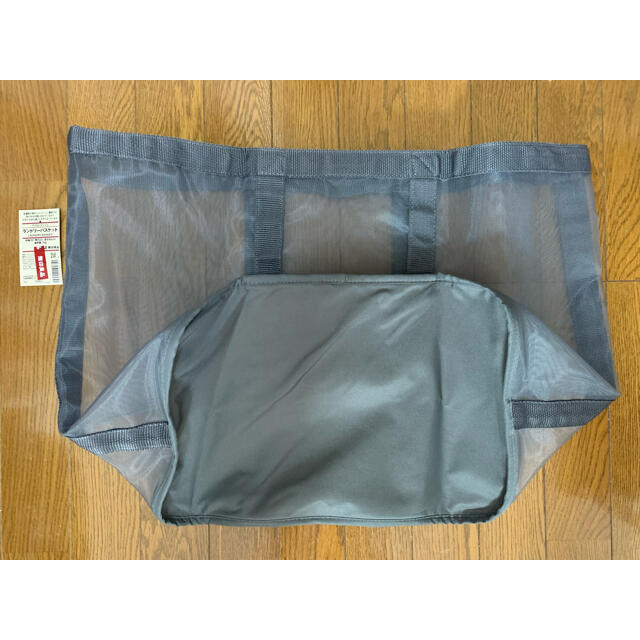 MUJI (無印良品)(ムジルシリョウヒン)の無印良品　ナイロンメッシュランドリーバスケット 約幅３９×奥行２４×高さ４０ｃｍ インテリア/住まい/日用品のインテリア小物(バスケット/かご)の商品写真