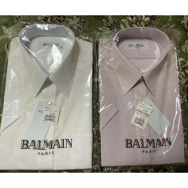 BALMAIN - ビジネス半袖シャツ BALMAIN バルマンオム 39 の通販 BALMAIN - ビジネス半袖シャツ BALMAIN バルマンオム 39 の通販