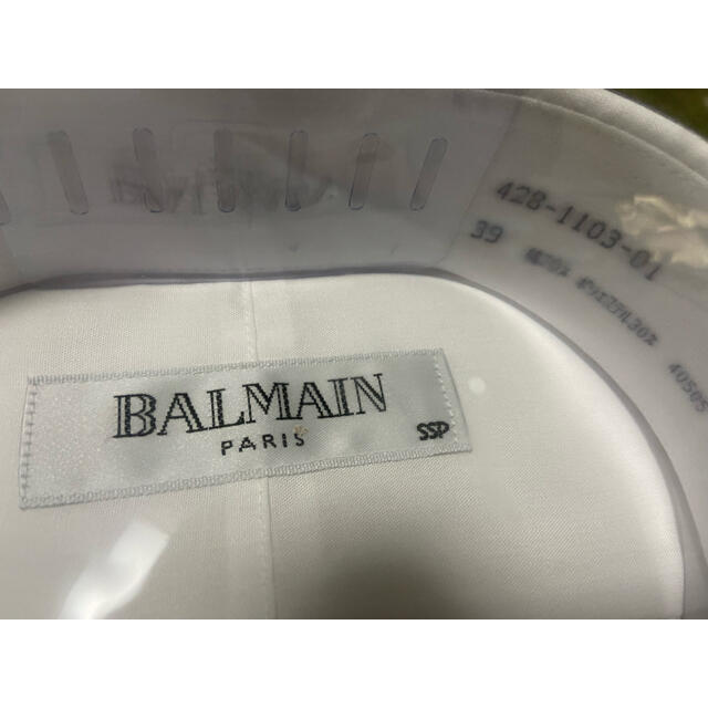 BALMAIN(バルマン)のビジネス半袖シャツ　BALMAIN  バルマンオム　39　 メンズのトップス(シャツ)の商品写真