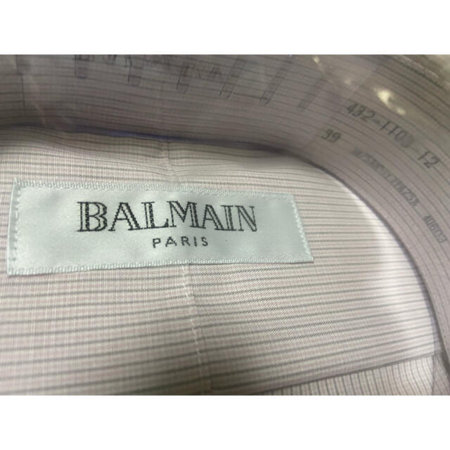 BALMAIN(バルマン)のビジネス半袖シャツ　BALMAIN  バルマンオム　39　 メンズのトップス(シャツ)の商品写真