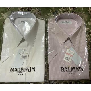 バルマン(BALMAIN)のビジネス半袖シャツ　BALMAIN  バルマンオム　39　(シャツ)