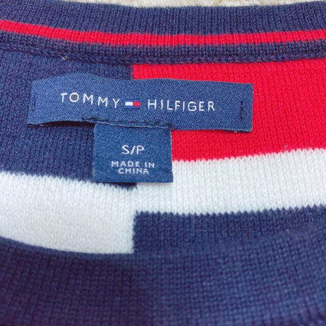 TOMMY HILFIGER(トミーヒルフィガー)のTOMMY HILFIGER ボーダーニットトップス レディースのトップス(カットソー(半袖/袖なし))の商品写真