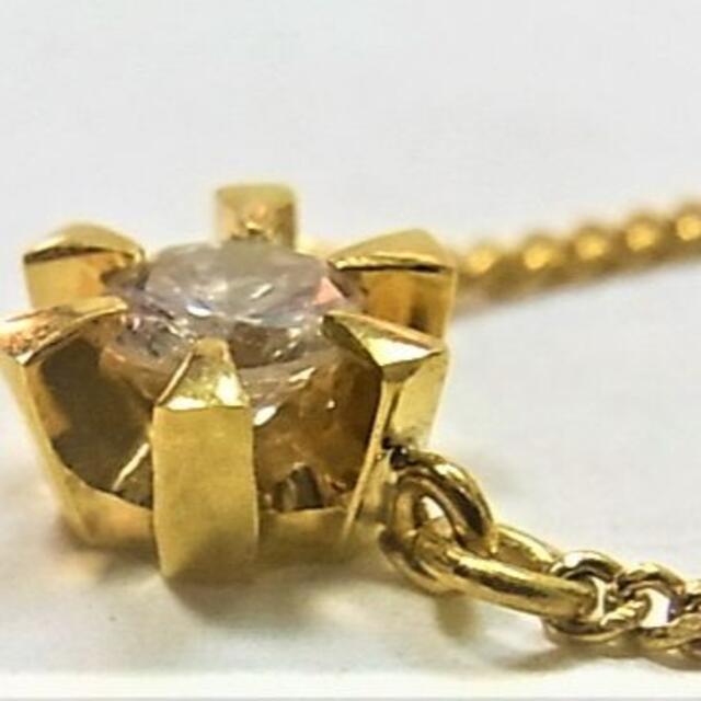 K18 18金 ダイヤ プチ ネックレス ダイヤ 0.15ct