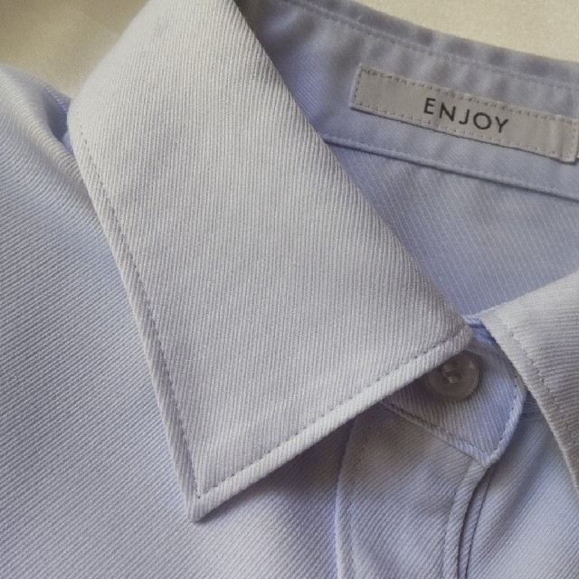 enjoi(エンジョイ)のオフィス制服向けブラウス 9号 usedブルー レディースのトップス(シャツ/ブラウス(長袖/七分))の商品写真
