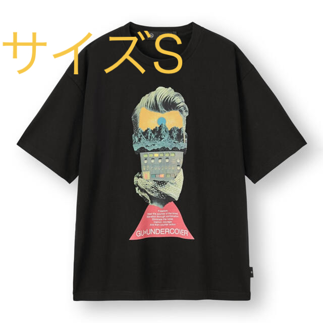 GU(ジーユー)のGU×UNDERCOVER ビッググラフィックTシャツ　ブラックS メンズのトップス(Tシャツ/カットソー(半袖/袖なし))の商品写真