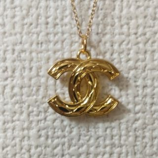 シャネル(CHANEL)のCHANEL　ヴィンテージボタン　チャーム　ネックレス(ネックレス)