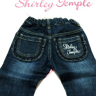 シャーリーテンプル(Shirley Temple)のシャーリーテンプル  インディゴデニム　新品タグ付き　100(パンツ/スパッツ)