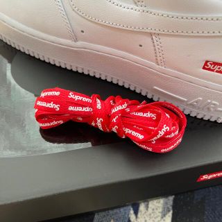 シュプリーム(Supreme)のSupreme ロゴ シューレース　レッド　AIRFORCE1(その他)