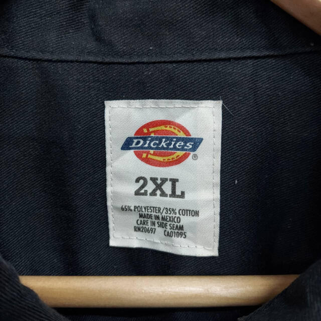 Dickies(ディッキーズ)のDickies 企業ロゴ　刺繍　ワークシャツ　ブラック　ストリートグッドプリント メンズのトップス(シャツ)の商品写真