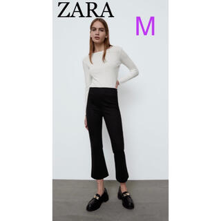 ザラ(ZARA)の新品未使用 ZARA ミニフレア パンツ M フレアレギンス(カジュアルパンツ)