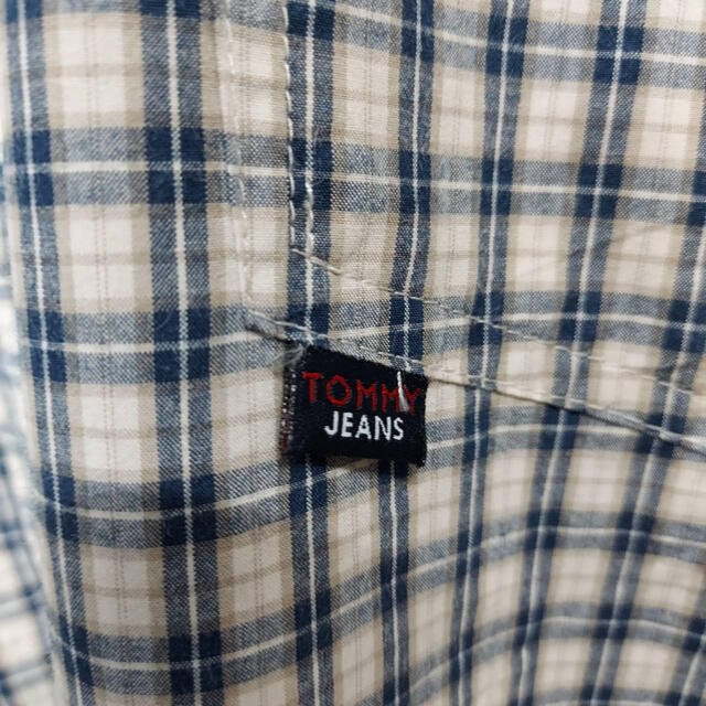 TOMMY HILFIGER(トミーヒルフィガー)のTOMMY JEANS チェックシャツ　半袖　ストリート　オーバーサイズ　古着 メンズのトップス(シャツ)の商品写真