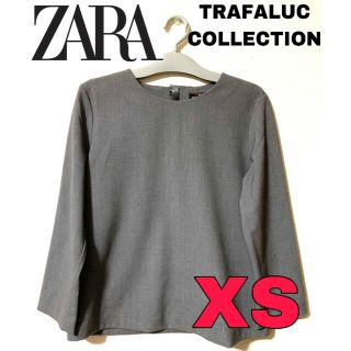 ザラ(ZARA)の【ZARA】 ザラ　レディース  グレー トップス オフィスカジュアル(シャツ/ブラウス(長袖/七分))