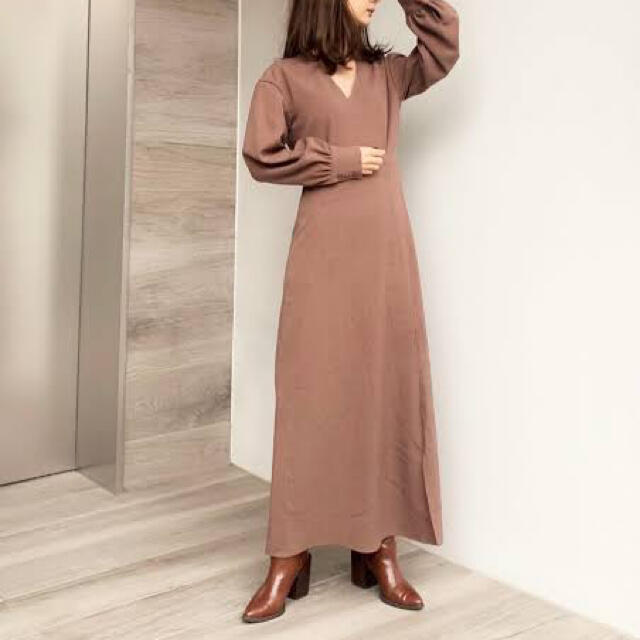 louren  natural flare dress