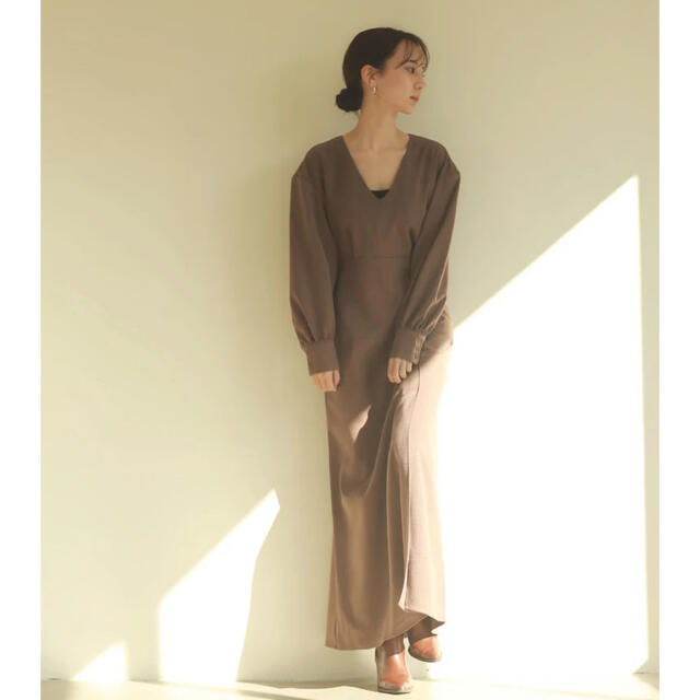 louren  natural flare dress