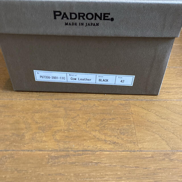 PADRONE(パドローネ)のPADRONE パドローネ ダービープレーントゥシューズ   ブラック メンズの靴/シューズ(ドレス/ビジネス)の商品写真