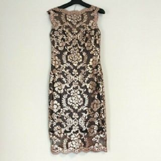 タダシショウジ(TADASHI SHOJI)のTADASHI SHOJI タダシショージ スパンコール ワンピース ドレス(ミディアムドレス)