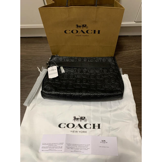 COACH  クラッチバック　ブラック