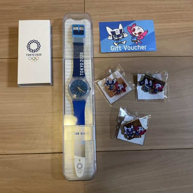 全品送料無料】 TOKYO 2020 腕時計ピンバッジセット ボランティア - 腕時計