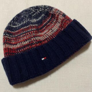 トミーヒルフィガー(TOMMY HILFIGER)のTOMMYHILFIGAR☆マルチ柄ニット帽(ニット帽/ビーニー)