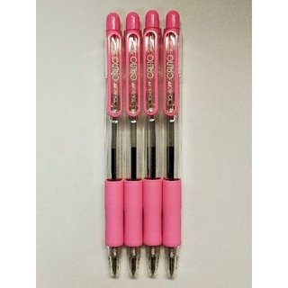 トンボエンピツ(トンボ鉛筆)のカルノ CALNO ボールペン ピンク 4本セット トンボ鉛筆 廃番商品(ペン/マーカー)