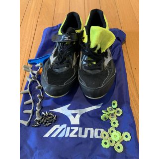 ミズノ(MIZUNO)のミズノ、スパイクシューズ　24.5 陸上　中古品(シューズ)