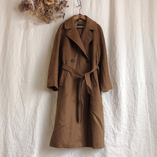 MAXMARA マックスマーラ カシミヤ100% ベルト付 ロングコート 【国際