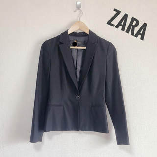 ザラ(ZARA)のZARA ザラ　ベーシック　テーラードジャケット　スーツ　スリム　ストレッチ(テーラードジャケット)