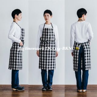 フォグリネンワーク(fog linen work)のfog linen work リネンデイリーエプロン  BKNC(ひざ丈ワンピース)