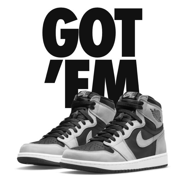 スイーツ柄 ブルー NIKE AIR JORDAN 1 HIGH OG SHADOW 2.0 - スニーカー