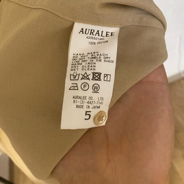 COMOLI(コモリ)のAURALEE オーラリー　20ss PO SHIRTS メンズのトップス(シャツ)の商品写真