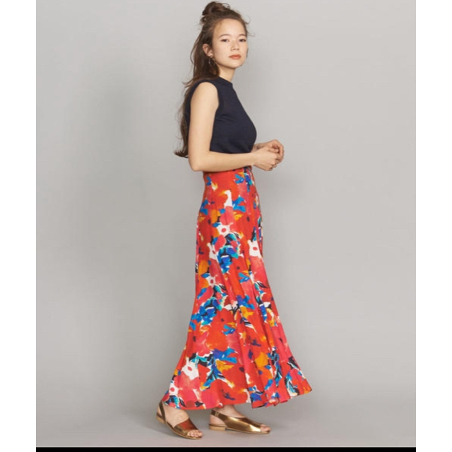 BEAUTY&YOUTH UNITED ARROWS(ビューティアンドユースユナイテッドアローズ)のBeauty and Youth ユナイテッドアローズ　ロングスカート美品 レディースのスカート(ロングスカート)の商品写真