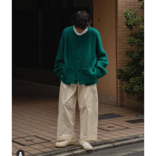 サンシー(SUNSEA)のstein 20aw kid mohair cardigan(カーディガン)