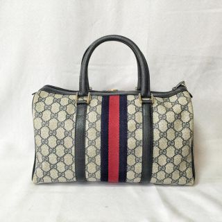 グッチ(Gucci)のアクセコ オールド GUCCI シェリーライン ミニ ボストン バッグ(ボストンバッグ)